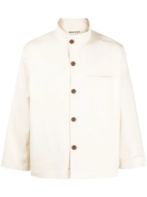 Marané funnel-neck shirt jacket