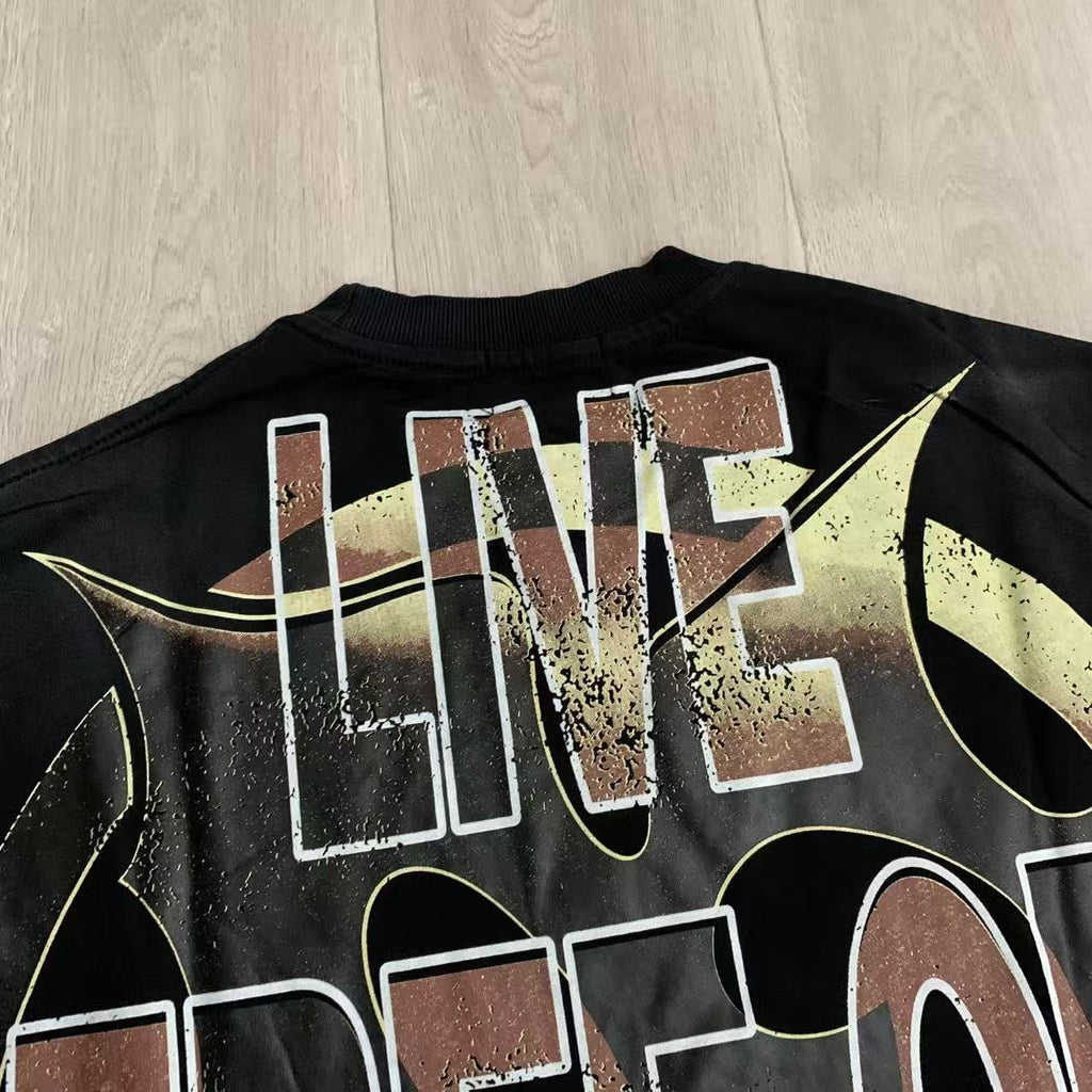 MAJESTIK Live Free Horse Graphic Short-Sleeve T-Shirt