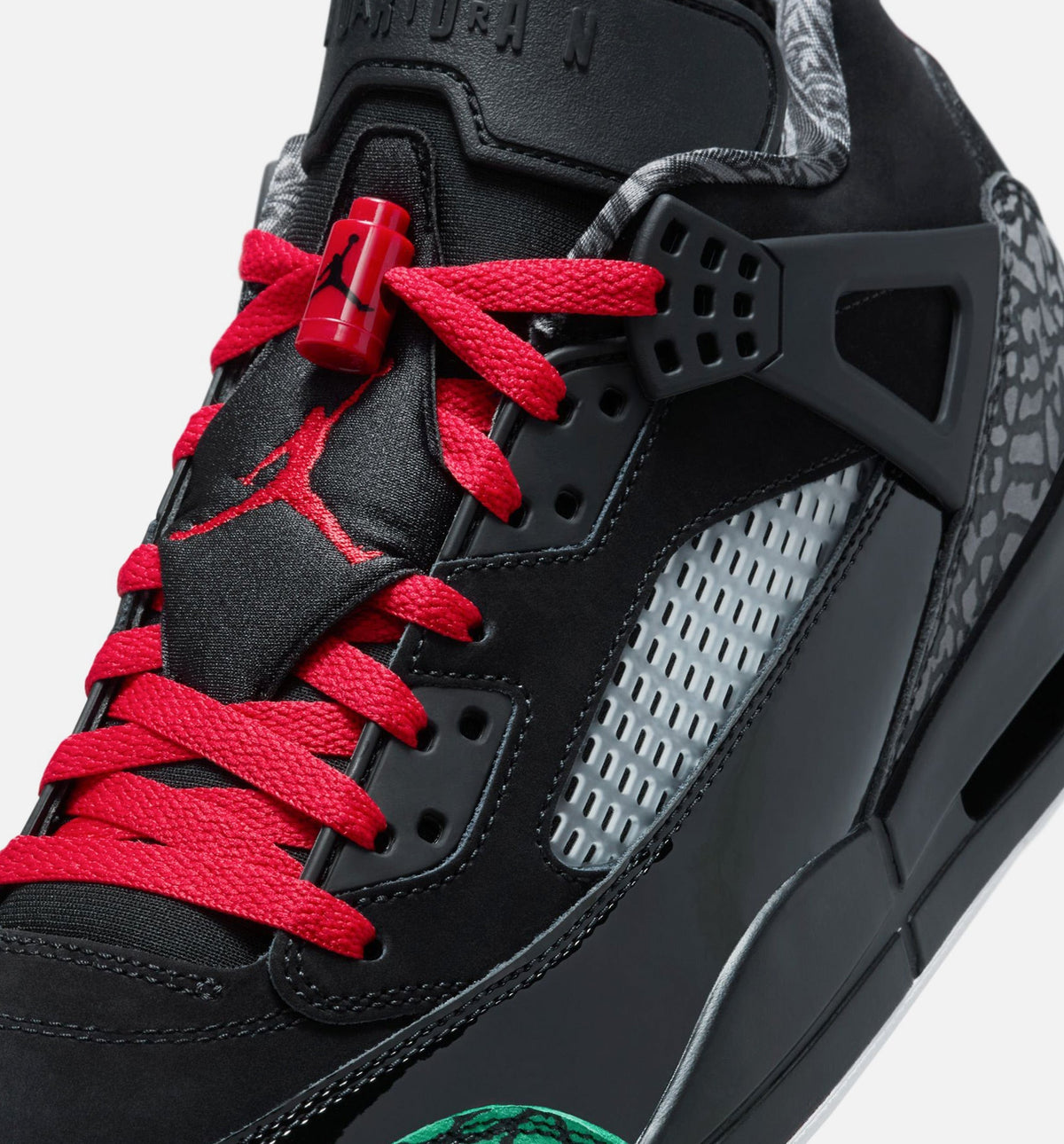 Spizike Low Men's Sneakers - Black / Classic Green / White / Varsity Red